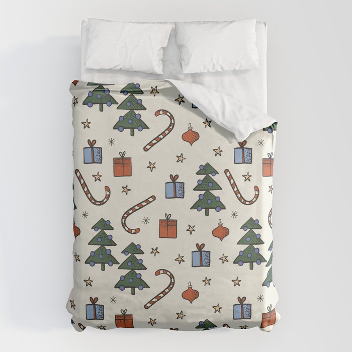 Christmas Pattern #1 Duvet Cover Gallery Image 6