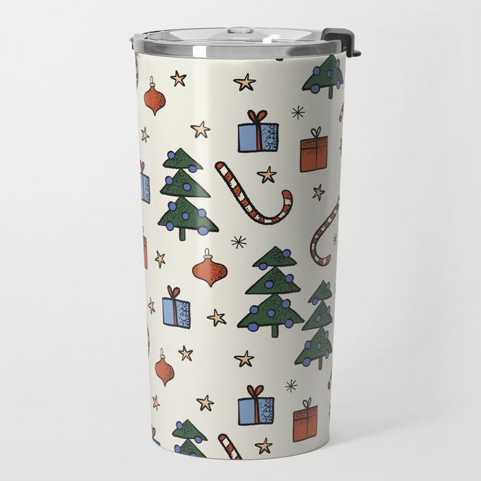 Christmas Pattern #1 Travel Mug Gallery Image 2