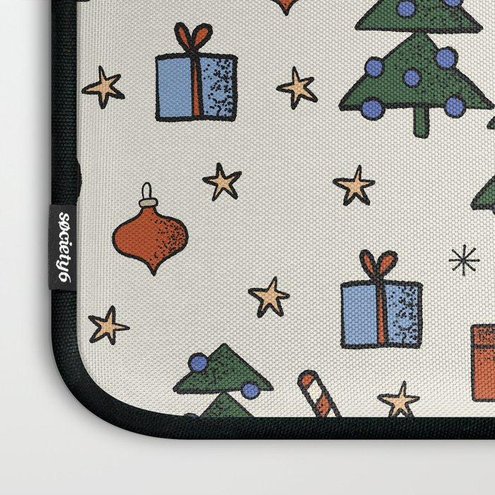 Christmas Pattern #1 Laptop Sleeve Gallery Image 3