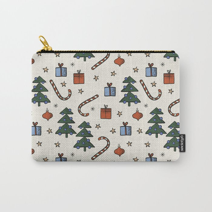 Christmas Pattern #1 Carry All Pouch Gallery Image 1