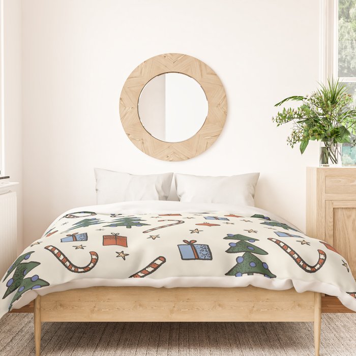 Christmas Pattern #1 Duvet Cover Gallery Image 3