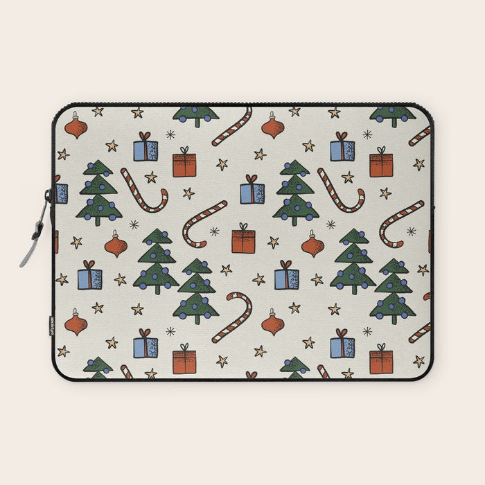 Christmas Pattern #1 Laptop Sleeve Gallery Image 1