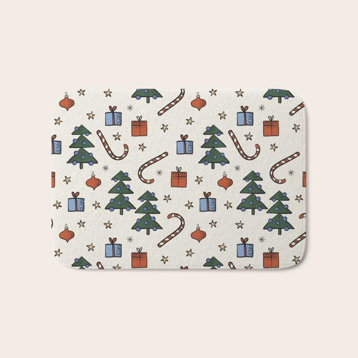 Christmas Pattern #1 Bath Mat Gallery Image 1