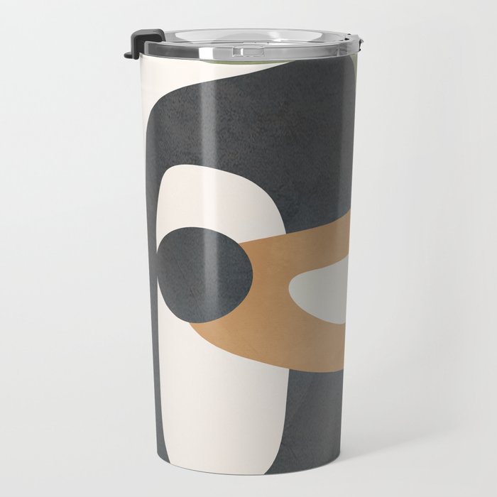 Modern Abstract Shapes 12 Travel Mug Gallery Image 3
