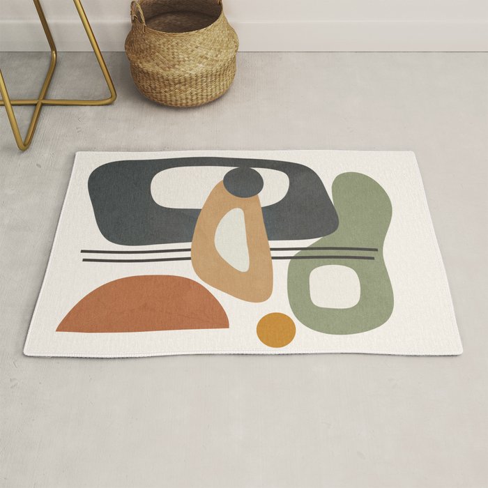 Modern Abstract Shapes 12 Rug Gallery Image 1
