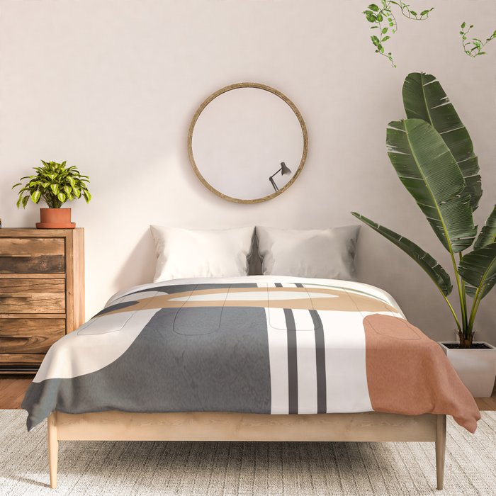 Modern Abstract Shapes 12 Comforter Gallery Image 3
