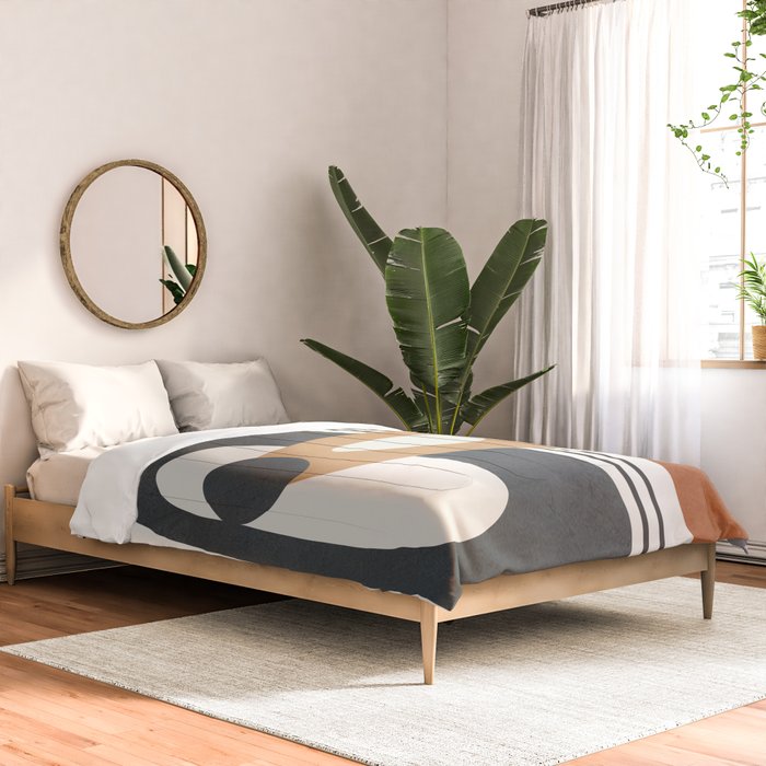 Modern Abstract Shapes 12 Comforter Gallery Image 2