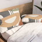 Modern Abstract Shapes 12 Pillow Sham Gallery Image 2