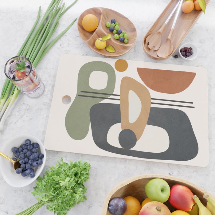 Modern Abstract Shapes 12 Cutting Board Gallery Image 2