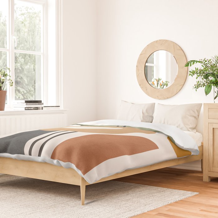 Modern Abstract Shapes 12 Duvet Cover Gallery Image 2