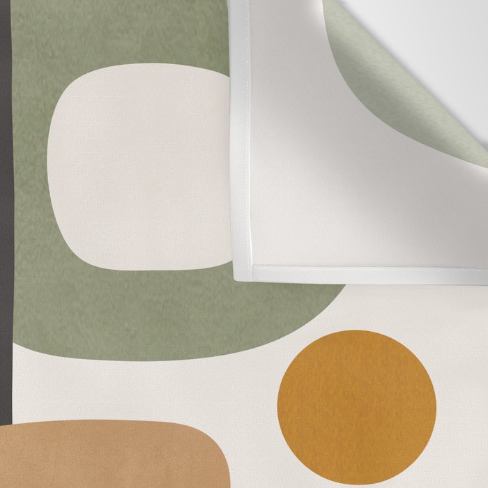 Modern Abstract Shapes 12 Wall Tapestry Gallery Image 3