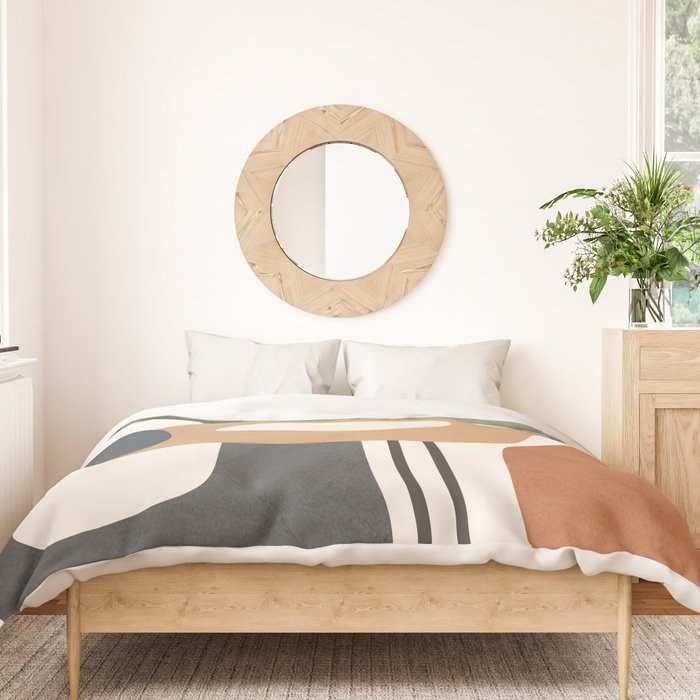 Modern Abstract Shapes 12 Duvet Cover Gallery Image 3