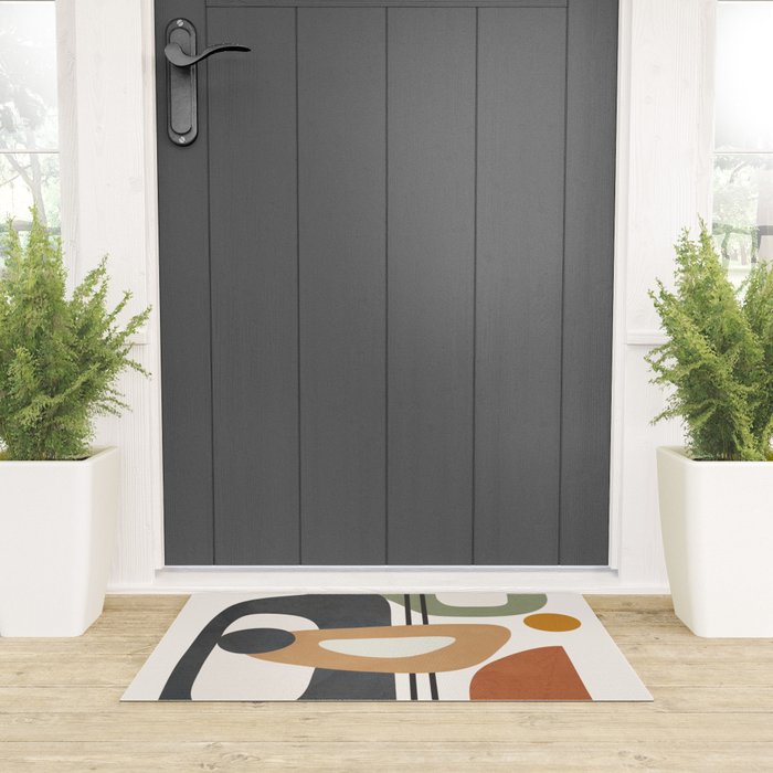 Modern Abstract Shapes 12 Welcome Mat Gallery Image 3