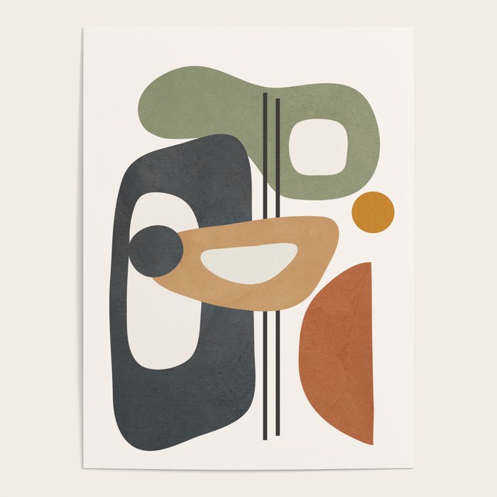 Modern Abstract Shapes 12 Poster Gallery Image 4