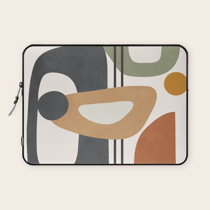 Modern Abstract Shapes 12 Laptop Sleeve Gallery Image 1