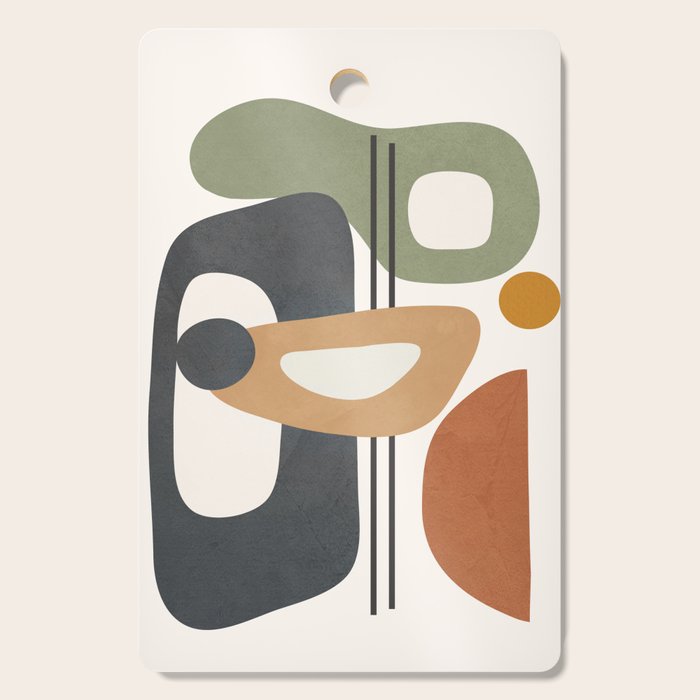 Modern Abstract Shapes 12 Cutting Board Gallery Image 1