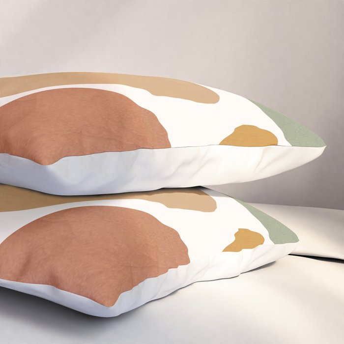 Modern Abstract Shapes 12 Pillow Sham Gallery Image 3