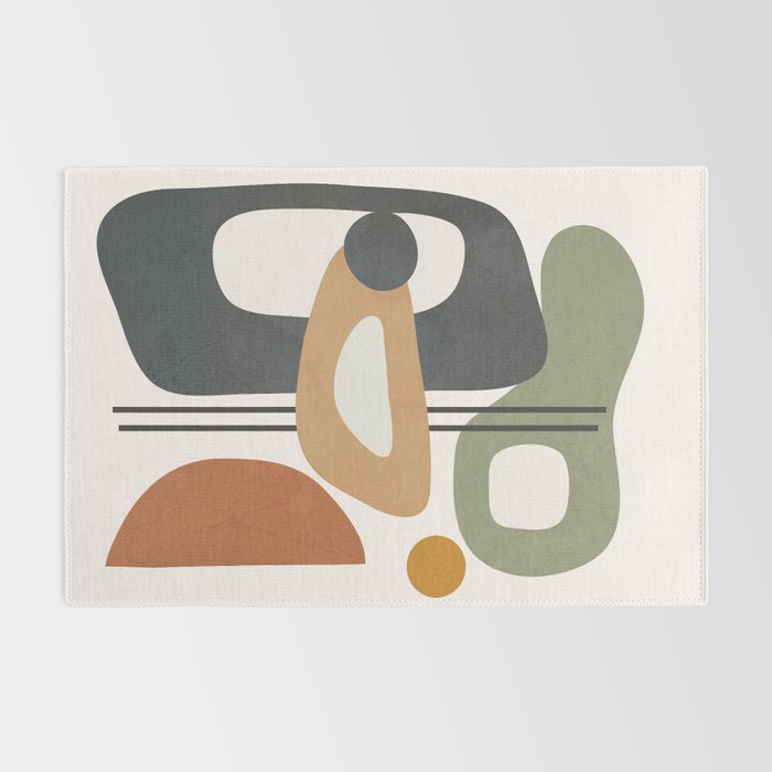 Modern Abstract Shapes 12 Rug Gallery Image 2