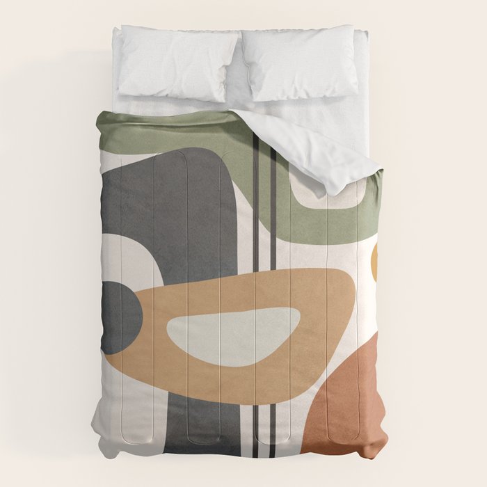 Modern Abstract Shapes 12 Comforter Gallery Image 6