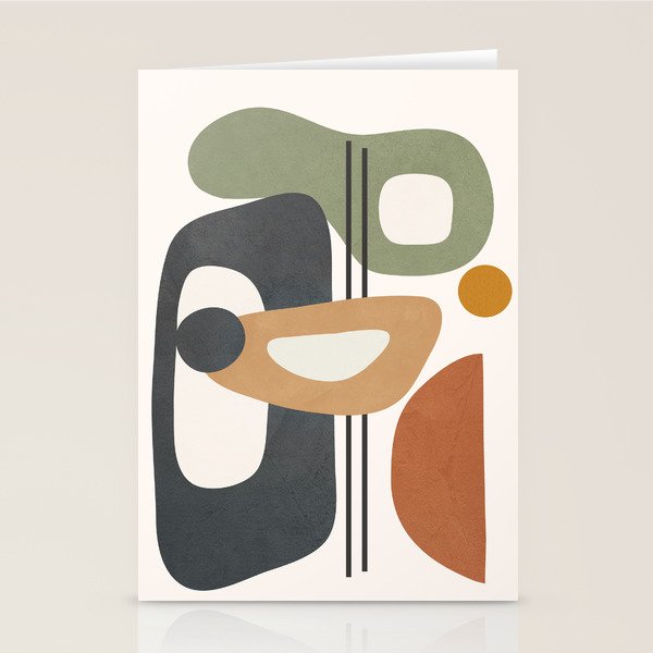 Modern Abstract Shapes 12 Stationery Card Gallery Image 2