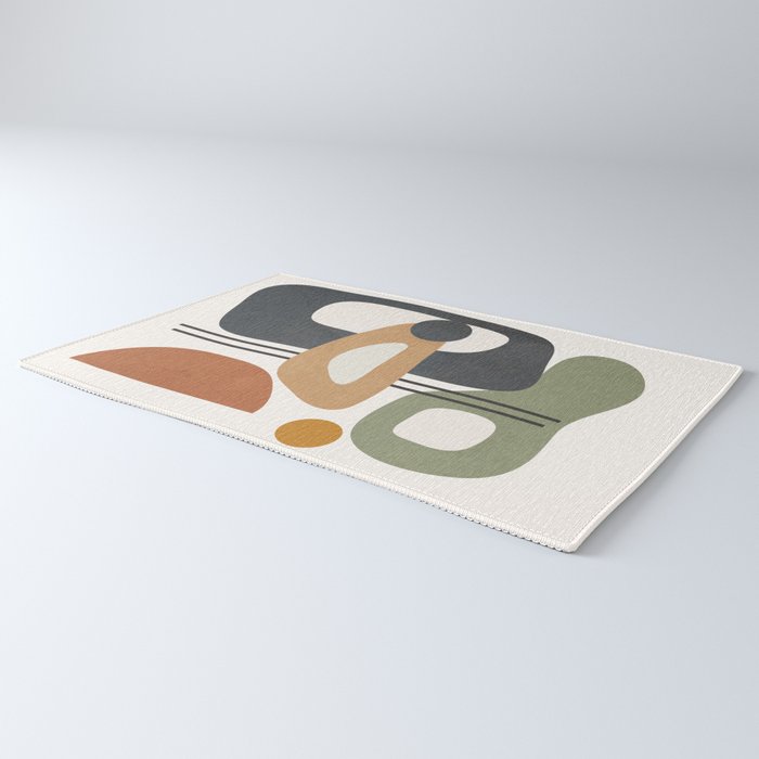 Modern Abstract Shapes 12 Rug Gallery Image 3
