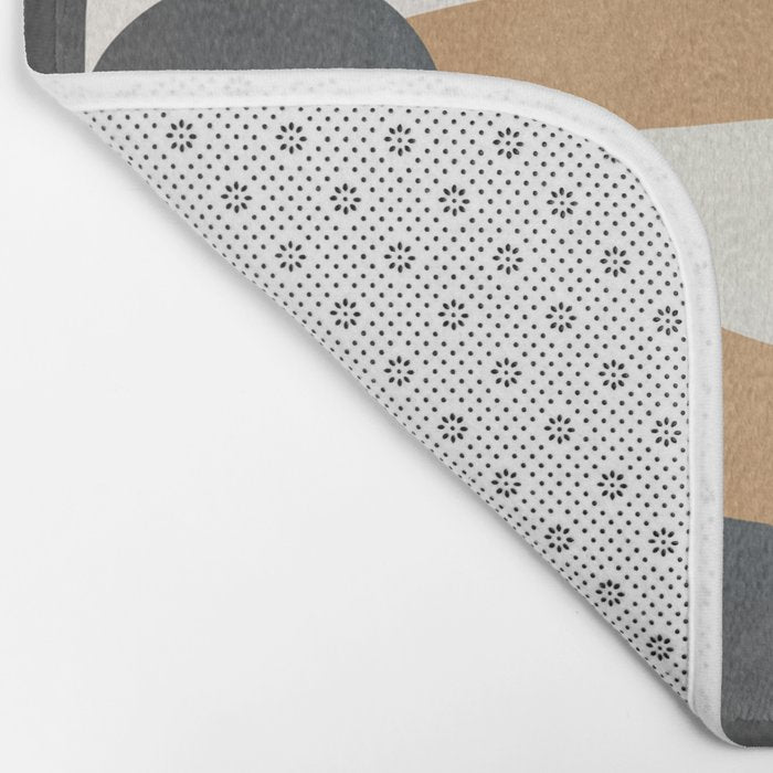 Modern Abstract Shapes 12 Bath Mat Gallery Image 2