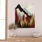 Autumn Trees Wall Tapestry Gallery Image 2