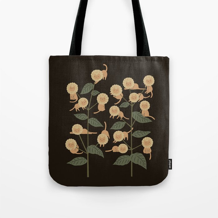 Cat and Plant 7: Catmouflage 2 Tote Bag Gallery Image 1