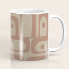 Mid Century Modern Piquet 12 Inspired by PANTONE 17 1230 Color of the Year Mocha Mousse Coffee Mug Gallery Image 1