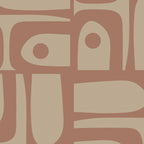 Mid Century Modern Piquet 12 Inspired by PANTONE 17 1230 Color of the Year Mocha Mousse Coffee Mug Gallery Image 2