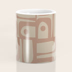 Mid Century Modern Piquet 12 Inspired by PANTONE 17 1230 Color of the Year Mocha Mousse Coffee Mug Gallery Image 4