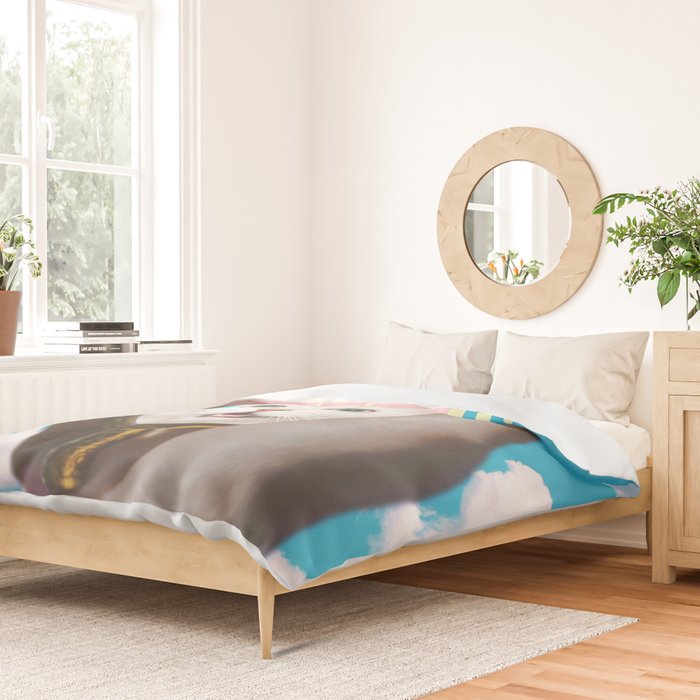 Meow // Cat Transformation Duvet Cover Gallery Image 2