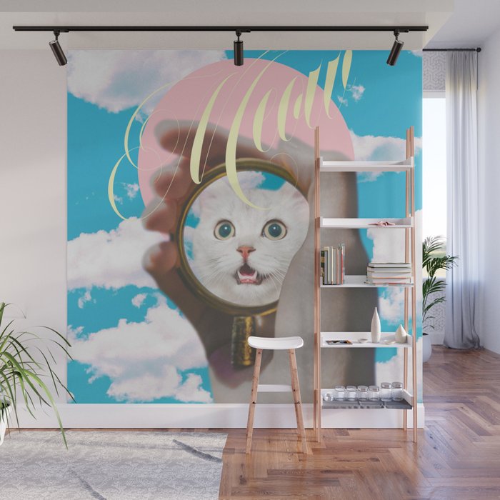 Meow // Cat Transformation Wall Mural Gallery Image 1
