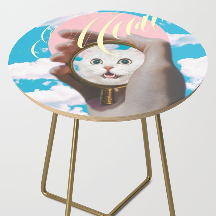 Meow // Cat Transformation Side Table Gallery Image 2