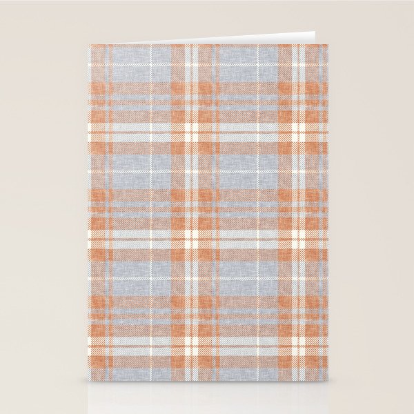 fall plaid - warm neutrals Stationery Card Gallery Image 2