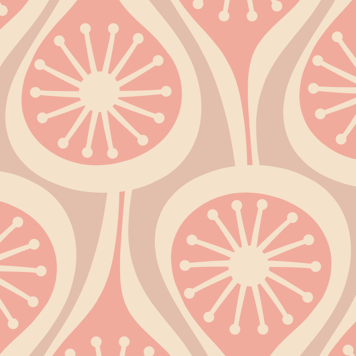 Mid Century Modern Atomic Drops Retro Pattern in Dusky Blush Pink Coffee Mug Gallery Image 2
