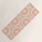 Mid Century Modern Atomic Drops Retro Pattern in Dusky Blush Pink Yoga Mat Gallery Image 1