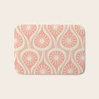 Mid Century Modern Atomic Drops Retro Pattern in Dusky Blush Pink Bath Mat Gallery Image 1