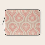 Mid Century Modern Atomic Drops Retro Pattern in Dusky Blush Pink Laptop Sleeve Gallery Image 1