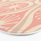 Mid Century Modern Atomic Drops Retro Pattern in Dusky Blush Pink Bath Mat Gallery Image 3
