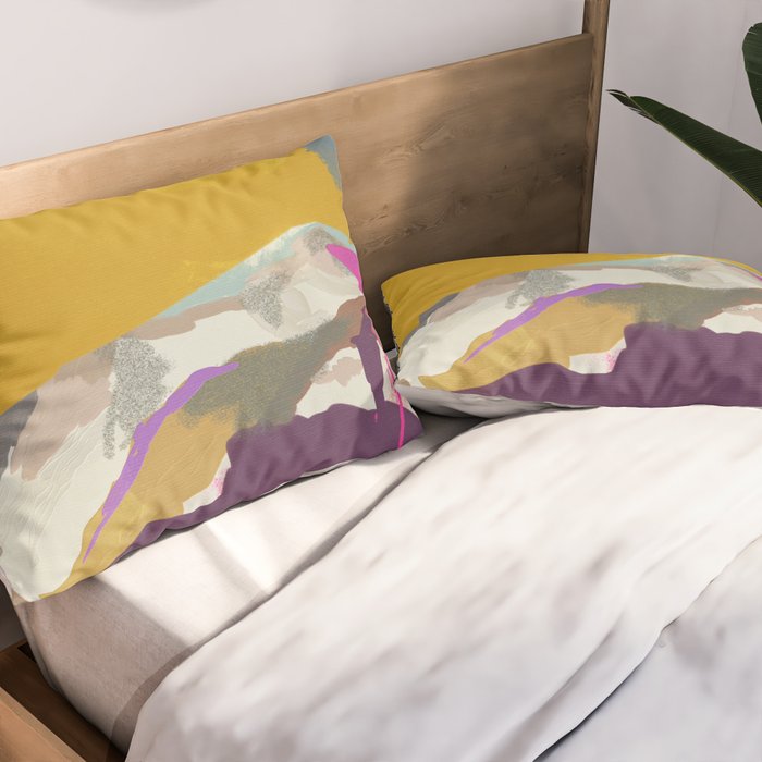 landscape abstract Pillow Sham Gallery Image 2