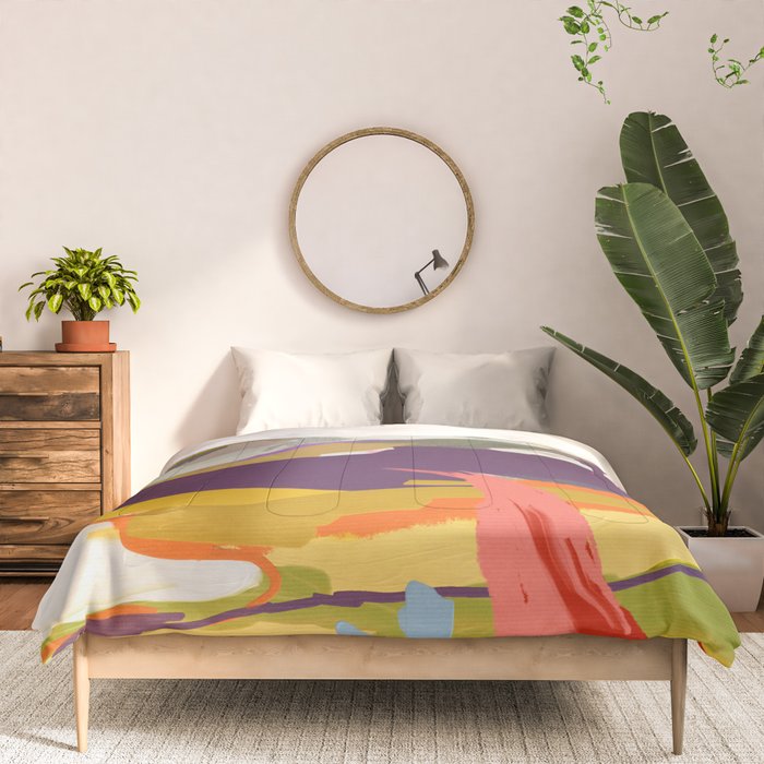 landscape abstract Comforter Gallery Image 3