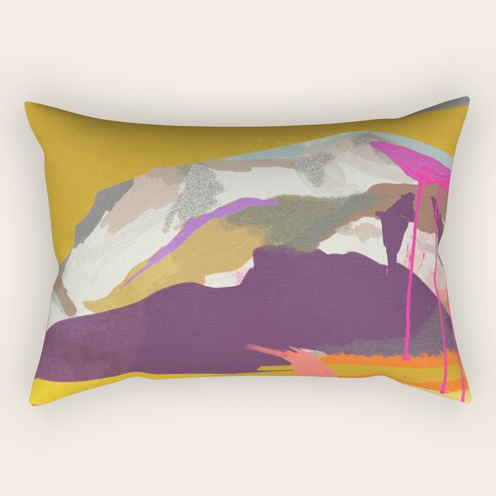 landscape abstract Rectangular Pillow Gallery Image 1