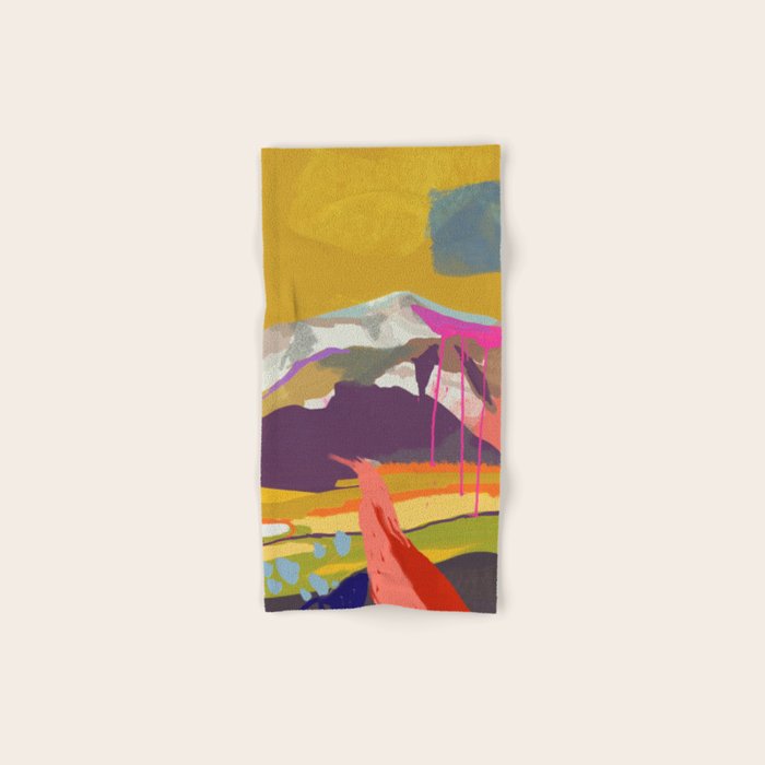 landscape abstract Bath Towel Gallery Image 1