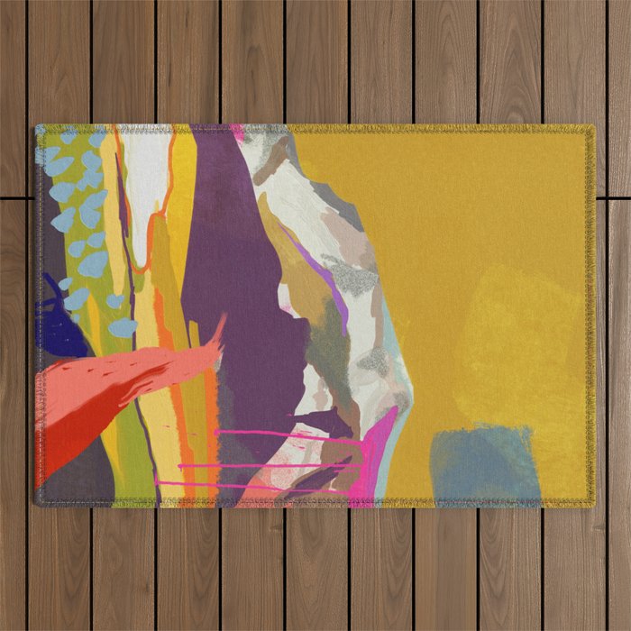 landscape abstract Outdoor Rug Gallery Image 1