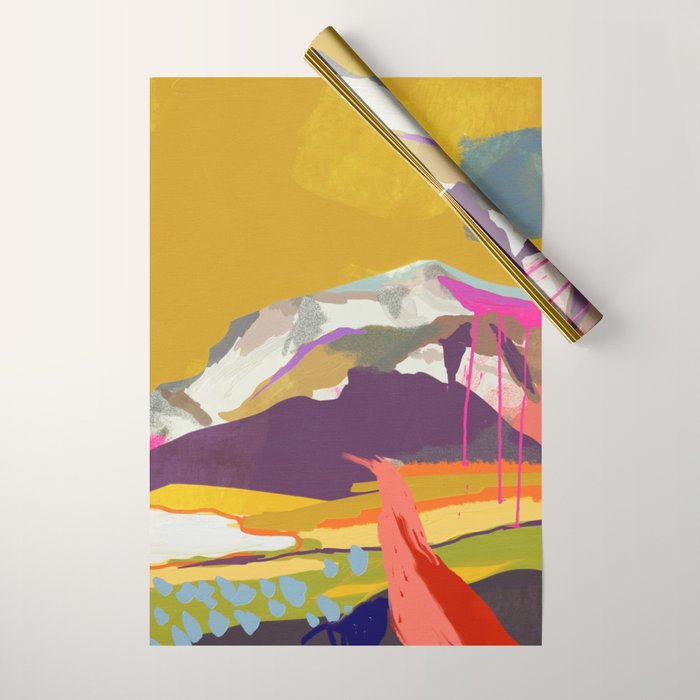 landscape abstract Wrapping Paper Gallery Image 1