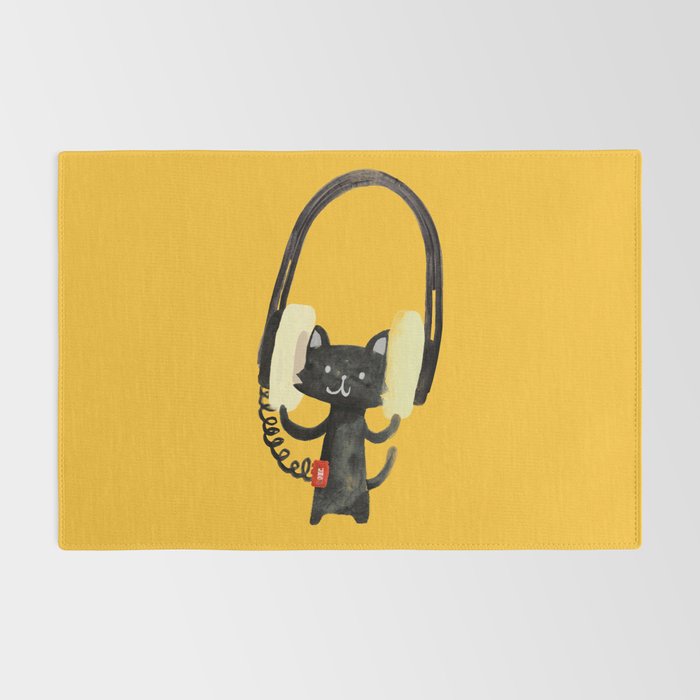 I Love Huge Headphone Rug Gallery Image 2