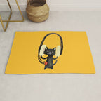 I Love Huge Headphone Rug Gallery Image 1