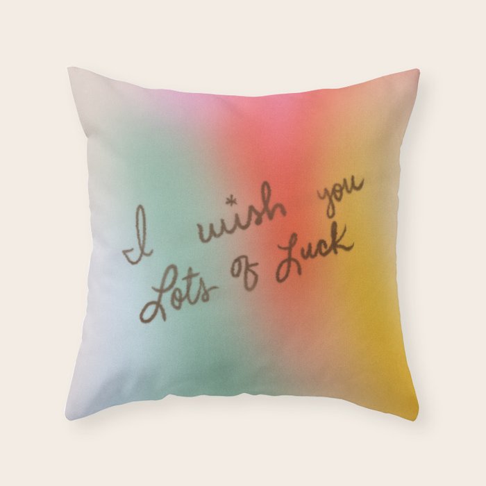 Lots of Luck Throw Pillow Gallery Image 6