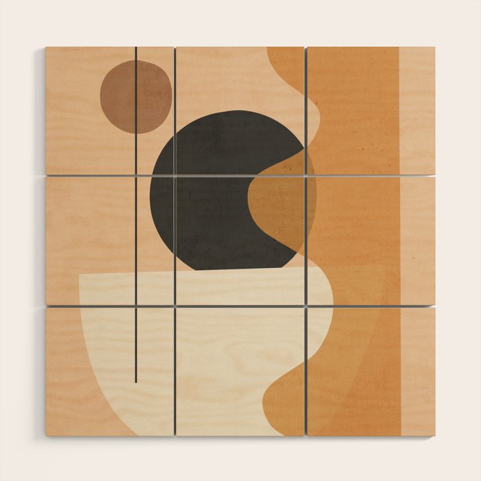 Abstract Art / Shapes 22 Wood Wall Art Gallery Image 1